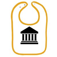 Infant Contrast Trim Terry Bib Thumbnail