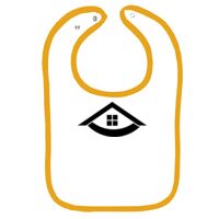 Infant Contrast Trim Terry Bib Thumbnail
