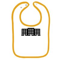 Infant Contrast Trim Terry Bib Thumbnail