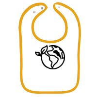 Infant Contrast Trim Terry Bib Thumbnail