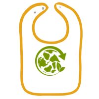 Infant Contrast Trim Terry Bib Thumbnail