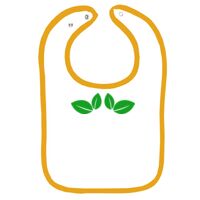 Infant Contrast Trim Terry Bib Thumbnail