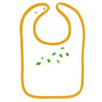 Infant Contrast Trim Terry Bib Thumbnail