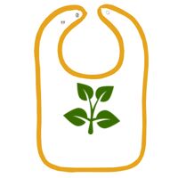 Infant Contrast Trim Terry Bib Thumbnail