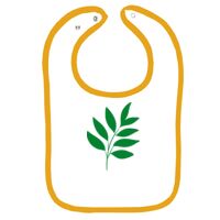 Infant Contrast Trim Terry Bib Thumbnail