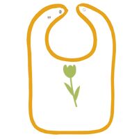 Infant Contrast Trim Terry Bib Thumbnail