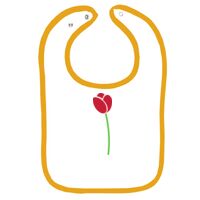 Infant Contrast Trim Terry Bib Thumbnail