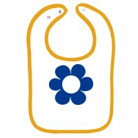 Infant Contrast Trim Terry Bib Thumbnail