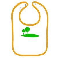 Infant Contrast Trim Terry Bib Thumbnail