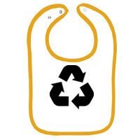 Infant Contrast Trim Terry Bib Thumbnail