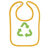 Infant Contrast Trim Terry Bib Thumbnail