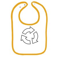 Infant Contrast Trim Terry Bib Thumbnail