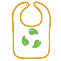 Infant Contrast Trim Terry Bib Thumbnail