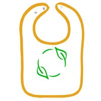 Infant Contrast Trim Terry Bib Thumbnail