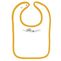 Infant Contrast Trim Terry Bib Thumbnail