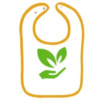 Infant Contrast Trim Terry Bib Thumbnail