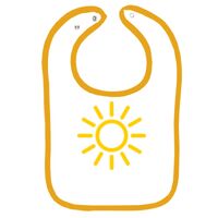 Infant Contrast Trim Terry Bib Thumbnail