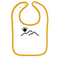 Infant Contrast Trim Terry Bib Thumbnail