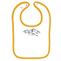 Infant Contrast Trim Terry Bib Thumbnail