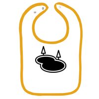 Infant Contrast Trim Terry Bib Thumbnail