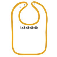 Infant Contrast Trim Terry Bib Thumbnail