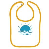 Infant Contrast Trim Terry Bib Thumbnail