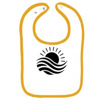 Infant Contrast Trim Terry Bib Thumbnail