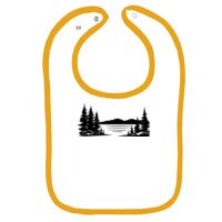 Infant Contrast Trim Terry Bib Thumbnail