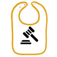 Infant Contrast Trim Terry Bib Thumbnail