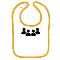 Infant Contrast Trim Terry Bib Thumbnail