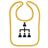 Infant Contrast Trim Terry Bib Thumbnail