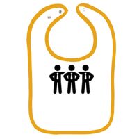 Infant Contrast Trim Terry Bib Thumbnail