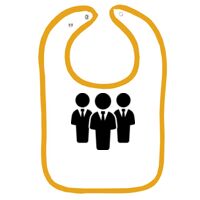 Infant Contrast Trim Terry Bib Thumbnail