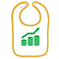 Infant Contrast Trim Terry Bib Thumbnail