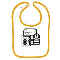 Infant Contrast Trim Terry Bib Thumbnail