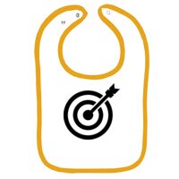 Infant Contrast Trim Terry Bib Thumbnail