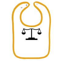 Infant Contrast Trim Terry Bib Thumbnail