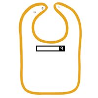 Infant Contrast Trim Terry Bib Thumbnail