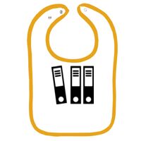 Infant Contrast Trim Terry Bib Thumbnail