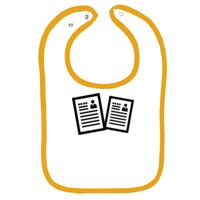 Infant Contrast Trim Terry Bib Thumbnail