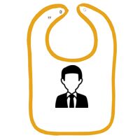 Infant Contrast Trim Terry Bib Thumbnail