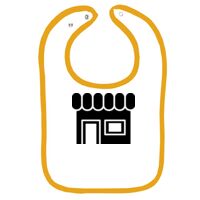 Infant Contrast Trim Terry Bib Thumbnail