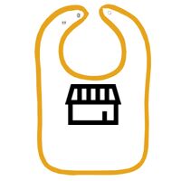 Infant Contrast Trim Terry Bib Thumbnail