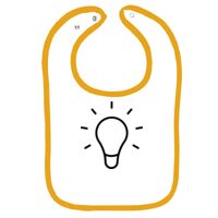 Infant Contrast Trim Terry Bib Thumbnail