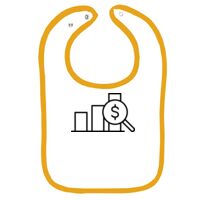 Infant Contrast Trim Terry Bib Thumbnail