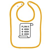 Infant Contrast Trim Terry Bib Thumbnail