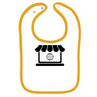 Infant Contrast Trim Terry Bib Thumbnail