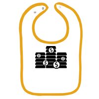 Infant Contrast Trim Terry Bib Thumbnail