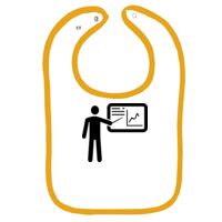 Infant Contrast Trim Terry Bib Thumbnail