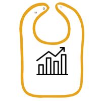 Infant Contrast Trim Terry Bib Thumbnail